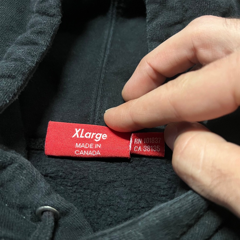 Supreme Vampire Boy Hooded Sweatshirt Black XL Embroidered Graphic Pullover - Picture 7 of 10
